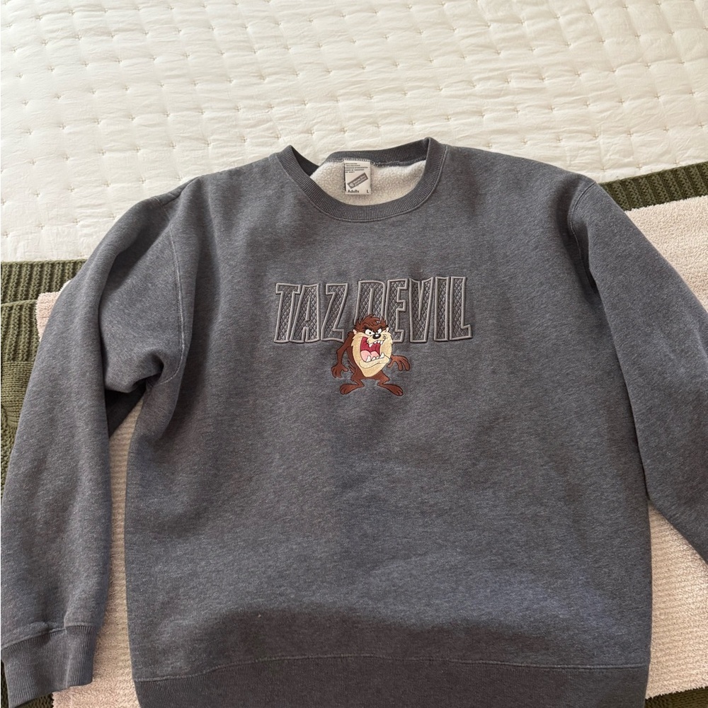 Taz Devil Gray Sweater